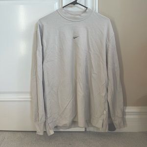 NIKE LONG SLEEVE HEAVYWEIGHT BAIGE MENS SIZE M